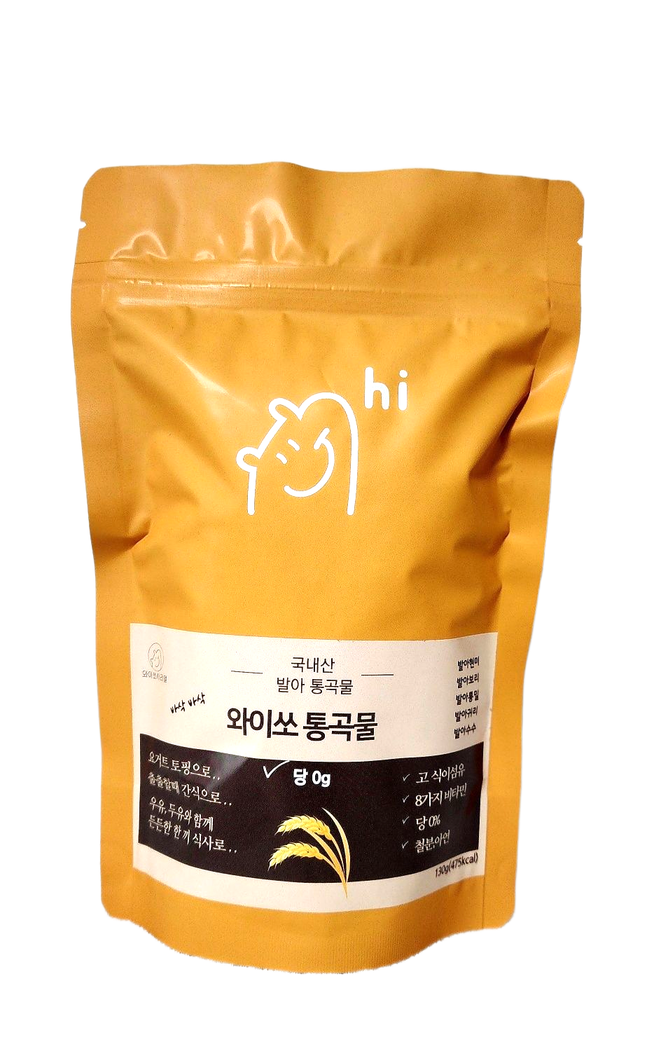 와이쏘 통곡물 130g 당제로 오트밀 귀리 발아 오곡 시리얼 - 상품 이미지