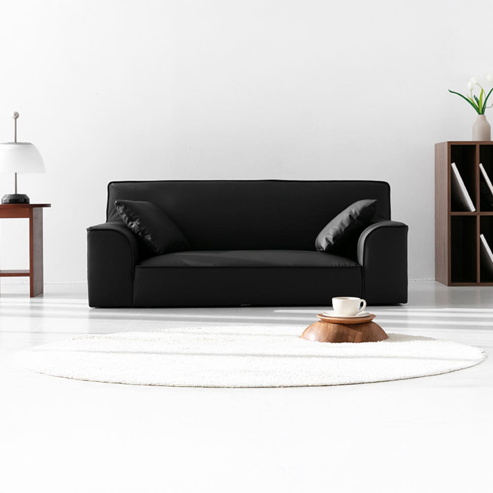 티볼리 소파 2인 1645 PU 블랙 8514.4792, 2인용