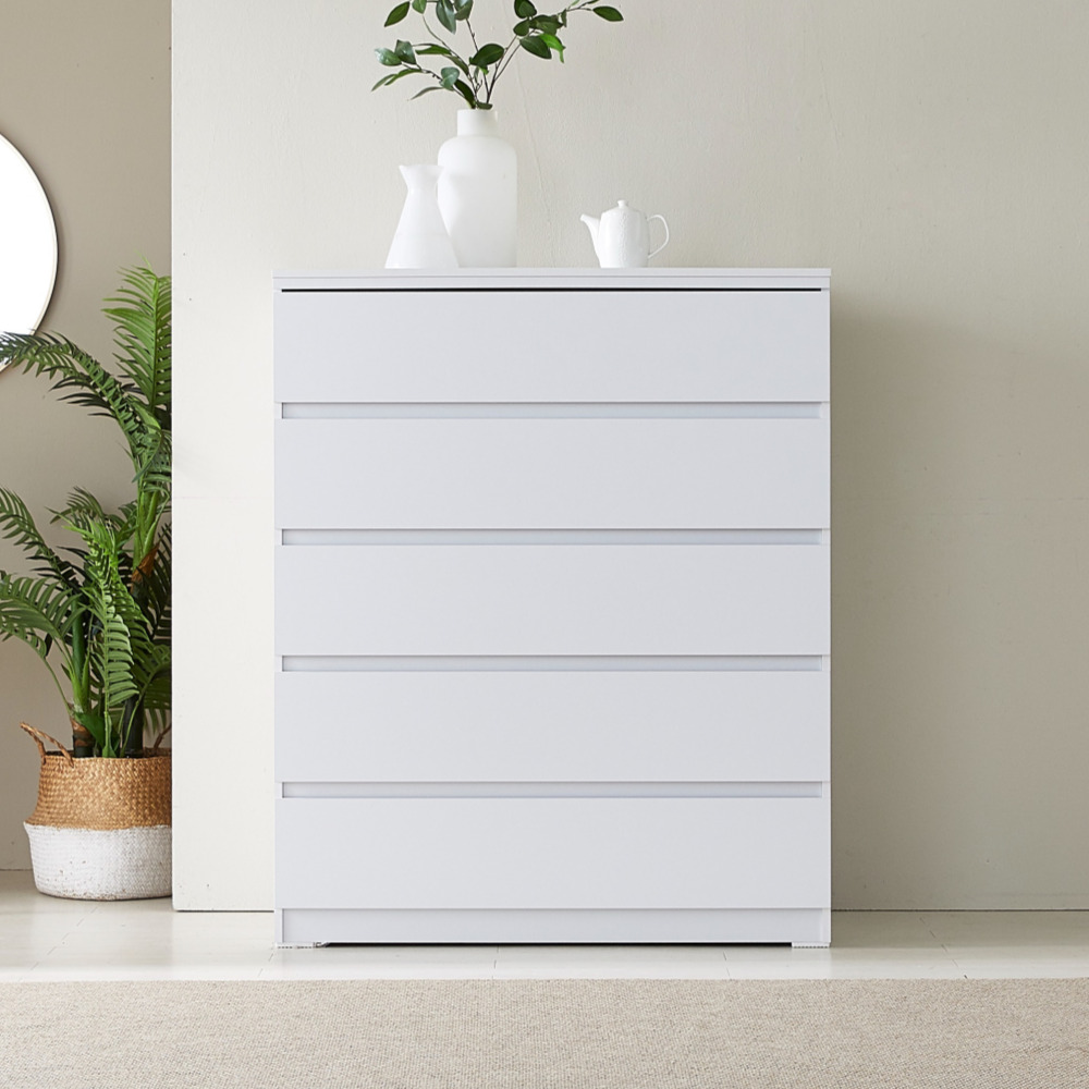 츄 5단서랍장1000 광폭5단서랍장 와이드 속깊은 시스템 아일랜드 - 상세 이미지 2