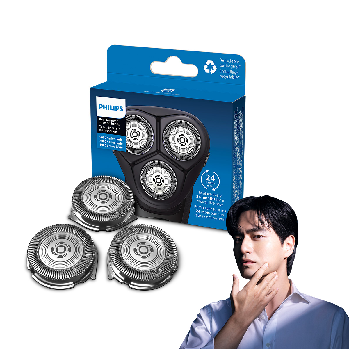 필립스 면도기날 교체용 헤드 SH30/51