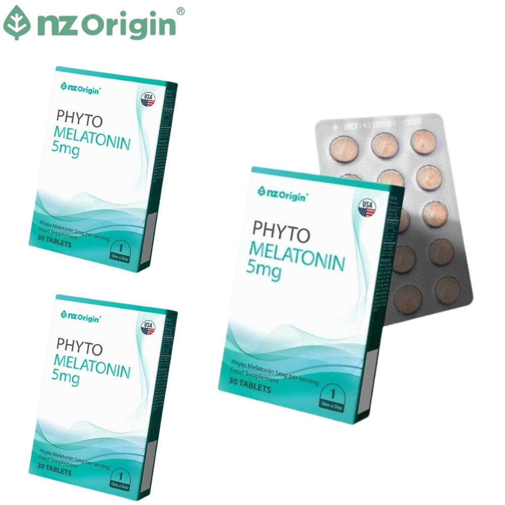 엔젯오리진 식물성 멜라토닌 5mg 30정 3박스 3개월 고함량 L 트립토판 테아닌 수면건강 - 메인 이미지