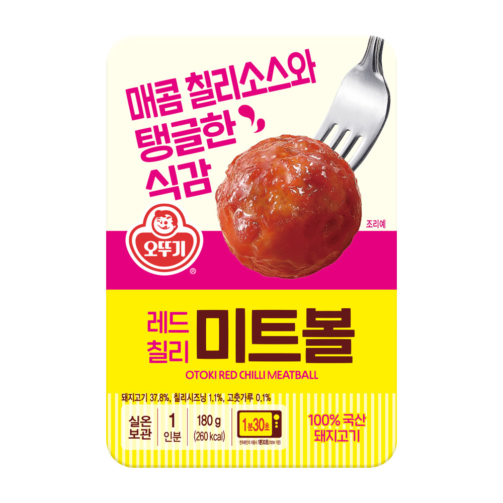 오뚜기 레드 칠리 미트볼 180g - 상품 이미지