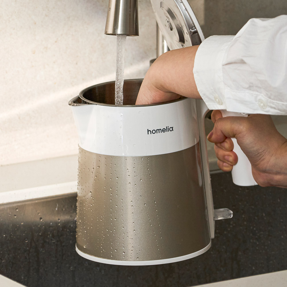 전기포트 커피 무선 티포트 스텐 전기 주전자 통주물 1L