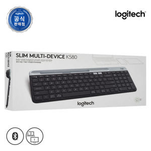 로지텍 코리아 K580 슬림 블루투스 무선 키보드 시크 블랙, 팬터그래프... 개봉기 | 실사용 후기 - 상품 이미지 2