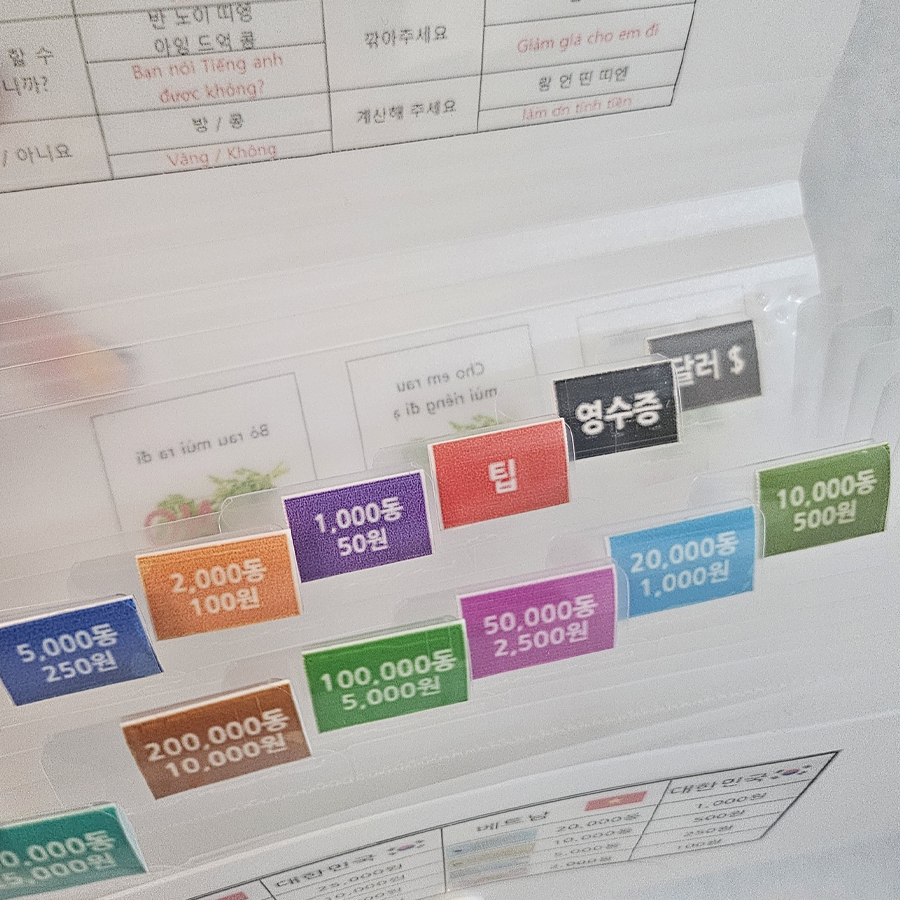 동남아시아 가족 배낭여행 베트남 동지갑 만들기 키트 월렛 총무 가방 영수증 트래블 지폐 이미지 6