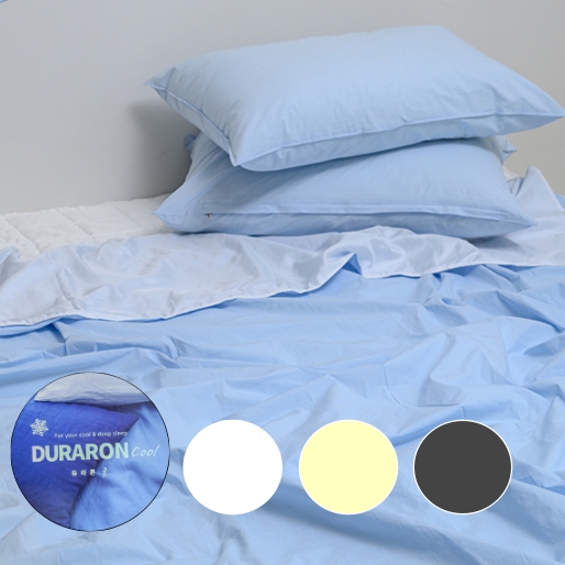 마이컬렉션 듀라론 냉감 이불 패드 베개 세트 여름 호텔 침구 블루, SS(슈퍼싱글)