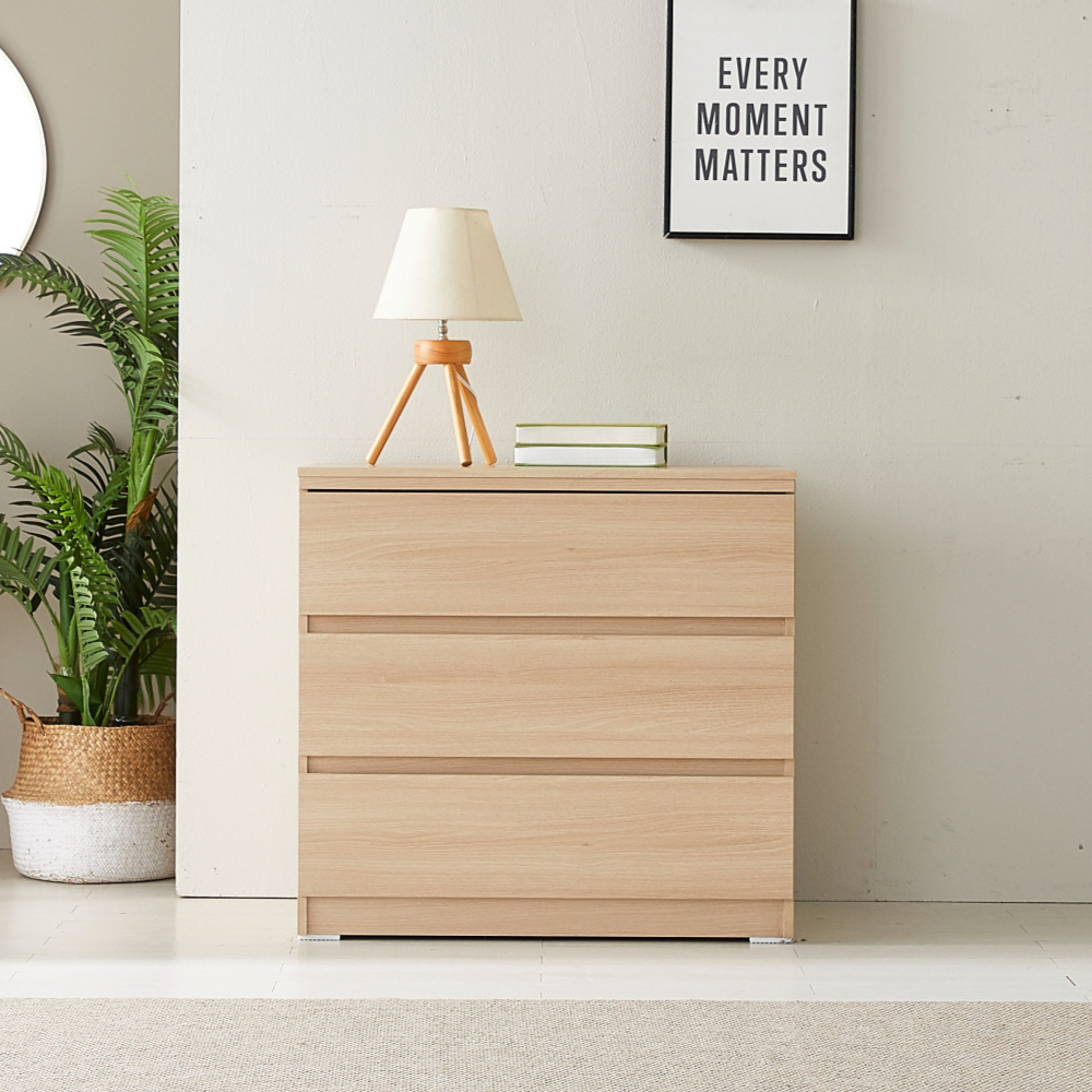 츄 3단서랍장800 광폭5단서랍장 와이드 속깊은 시스템 아일랜드 - 상품 이미지