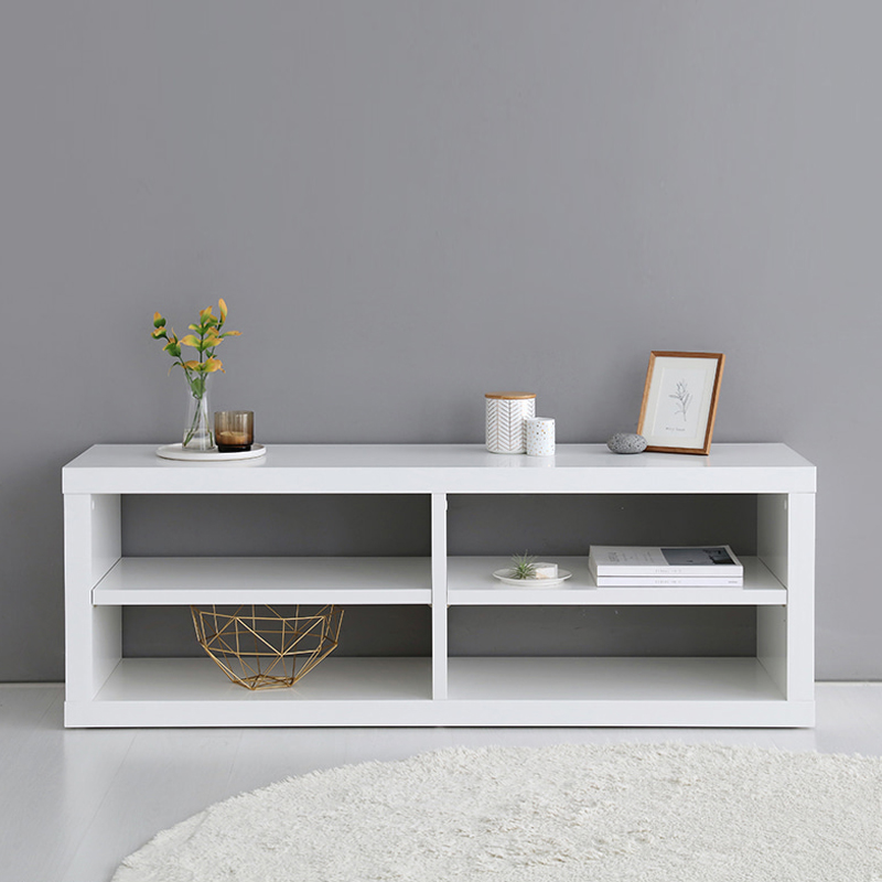 STANDOT TV스탠드 14040H50 1400x400x500mm, 2단, 화이트 1907.6188 - 메인 이미지