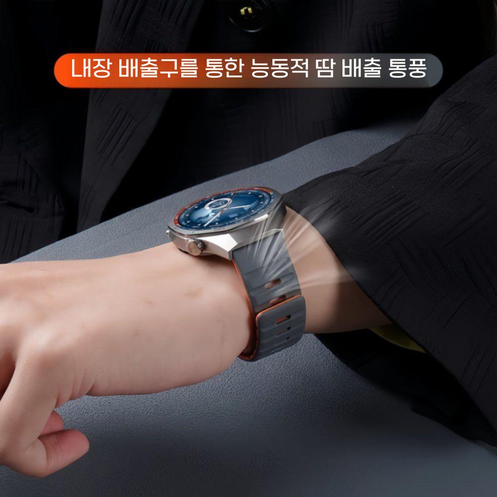 QCY 액티브 GX GS 22mm 스트랩 2컬러 통기성 마그네틱 밴드 - 상세 이미지 3