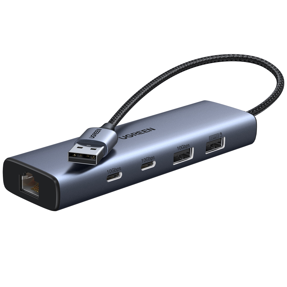 유그린 USB3.2 10Gbps 2C 2A USB 멀티허브 기가비트 인터넷 랜카드 CM512 - 상세 이미지 3