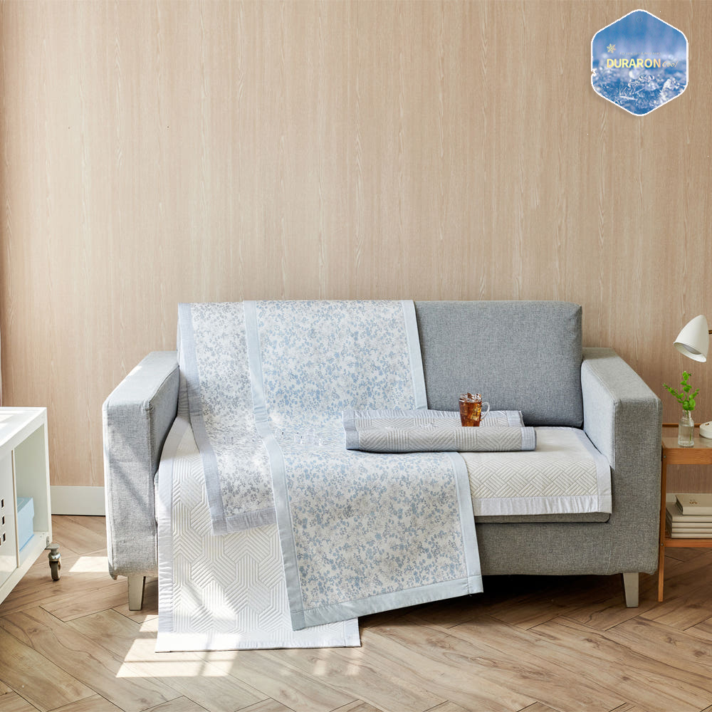 듀라론 냉감 쇼파 여름 패드 3인용 쿨링 돌쇼파 매트 커버 65x175