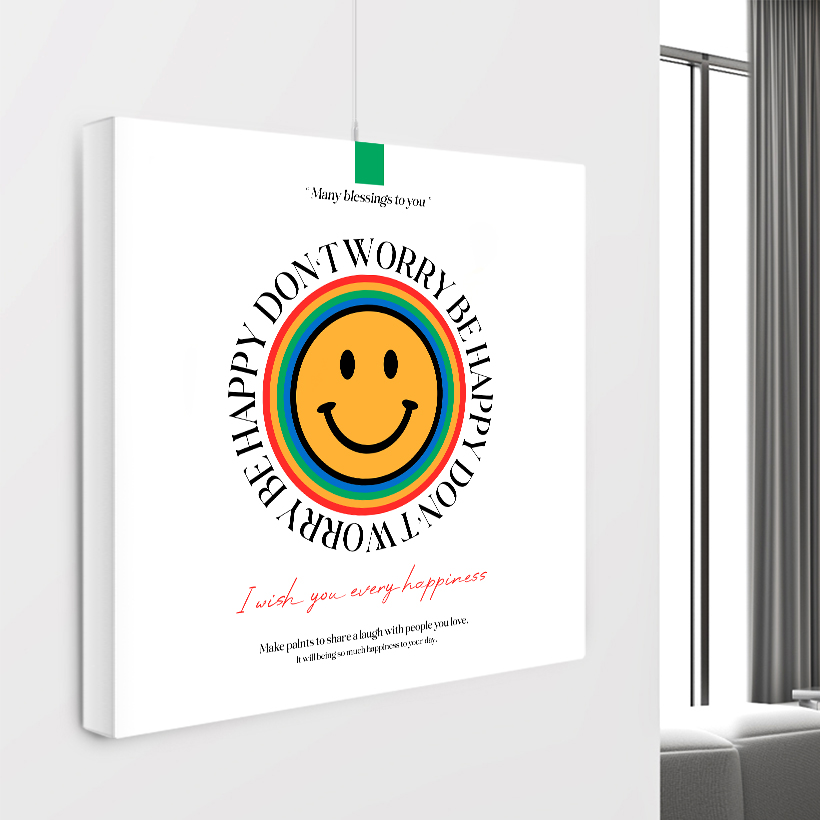 두꺼비집가리개 단자함 배전함 커버 스마일 행복을 주는 인테리어 그림 액자 B 소형