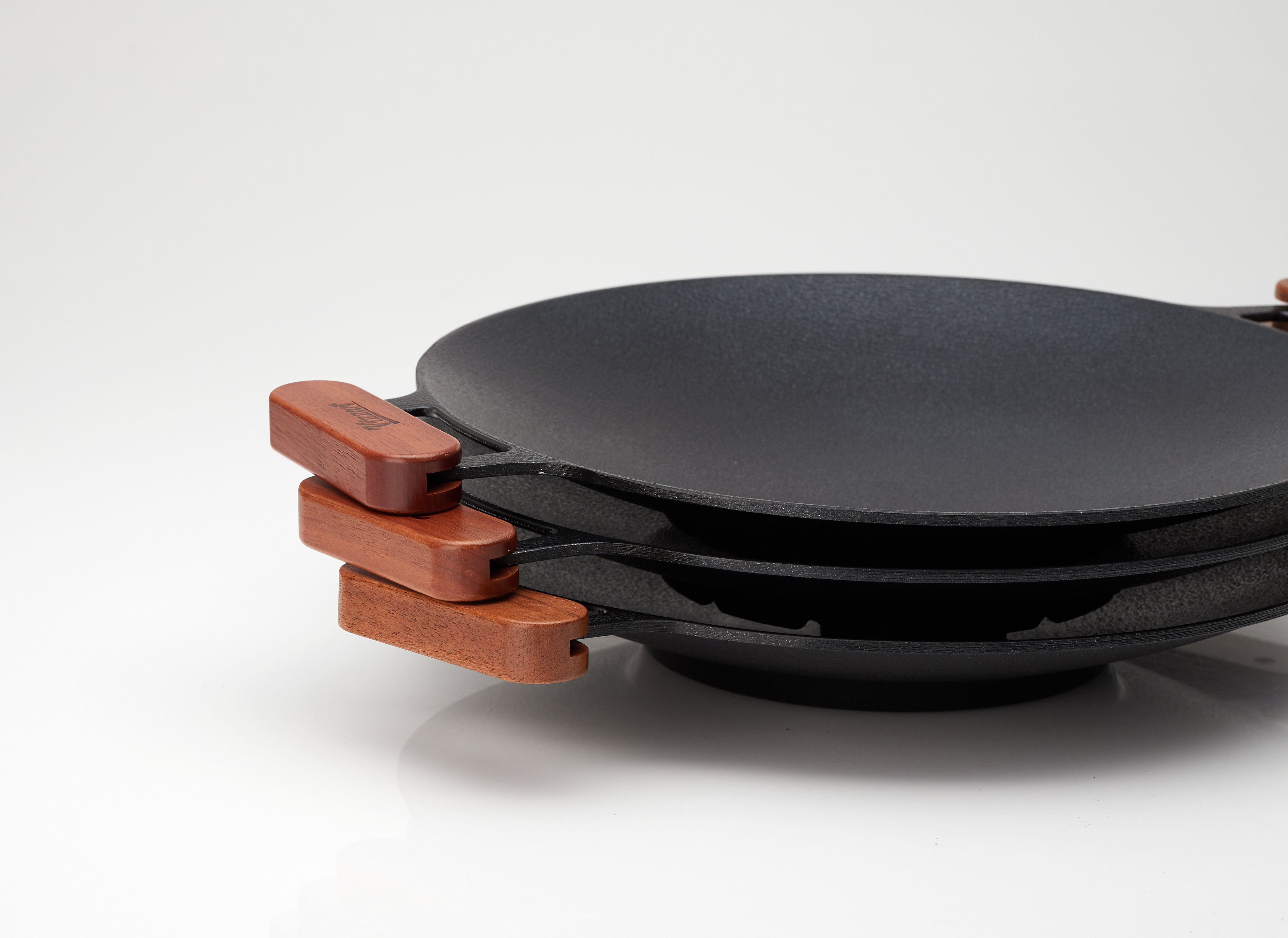 비자트 세라믹 깊은 캠핑 그리들 국산 바베큐 불판 구이 팬 캠핑용품 가방포함 33cm 블랙