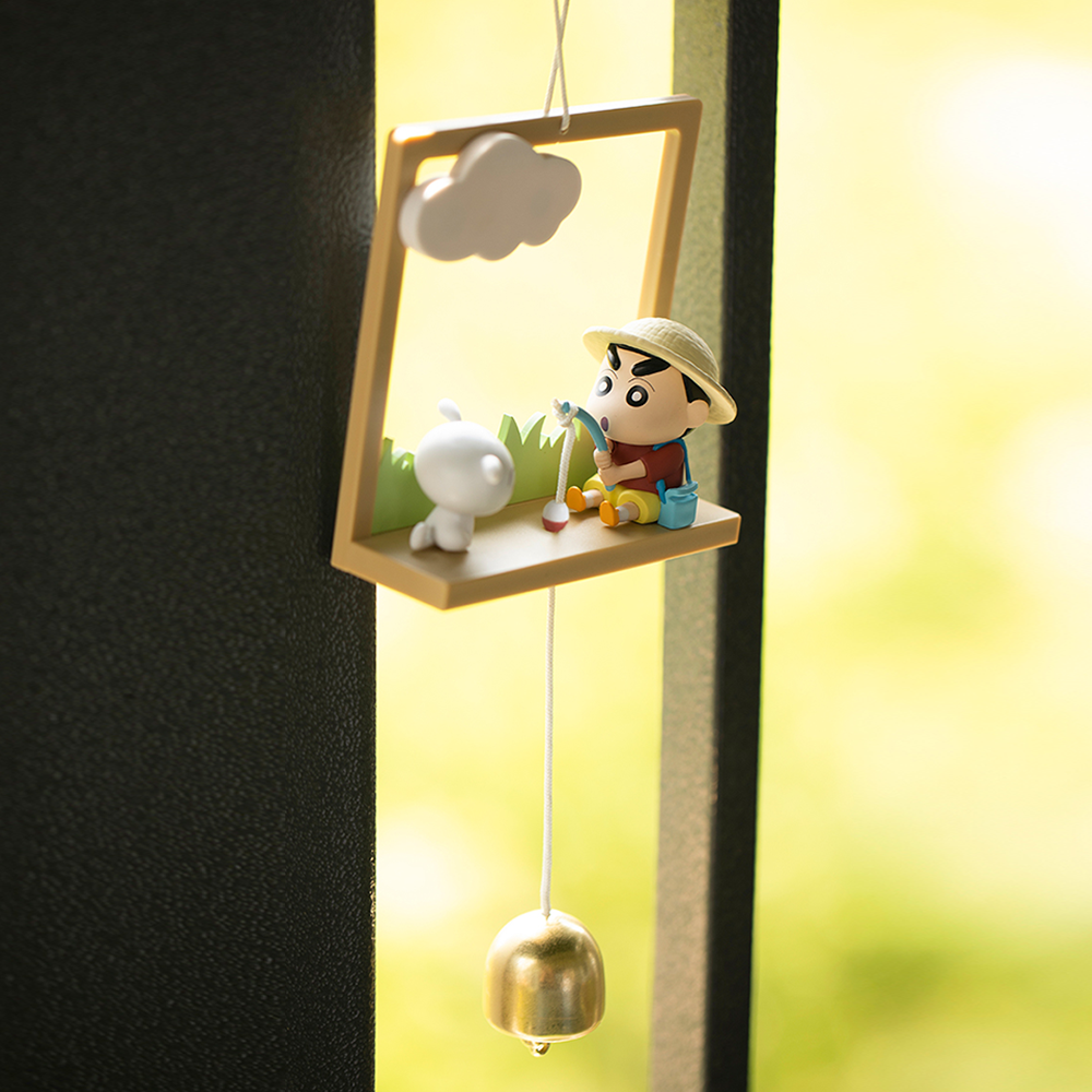 짱구 벨 도어벨 도어 흰둥이 현관문 풍경 종 개업 선물 집들이 소리 굿즈