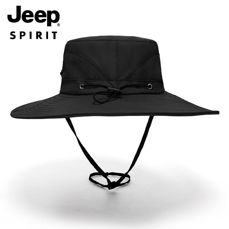 JEEP 지프 챙넓은 벙거지 모자 여름 남자 캠핑 등산 모자 - 상세 이미지 3