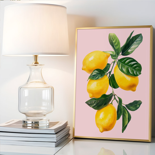 레몬 LEMON 그림 캔버스 포스터 대형 거실 현관 카페 주방 인테리어 집들이선물 이미지 8