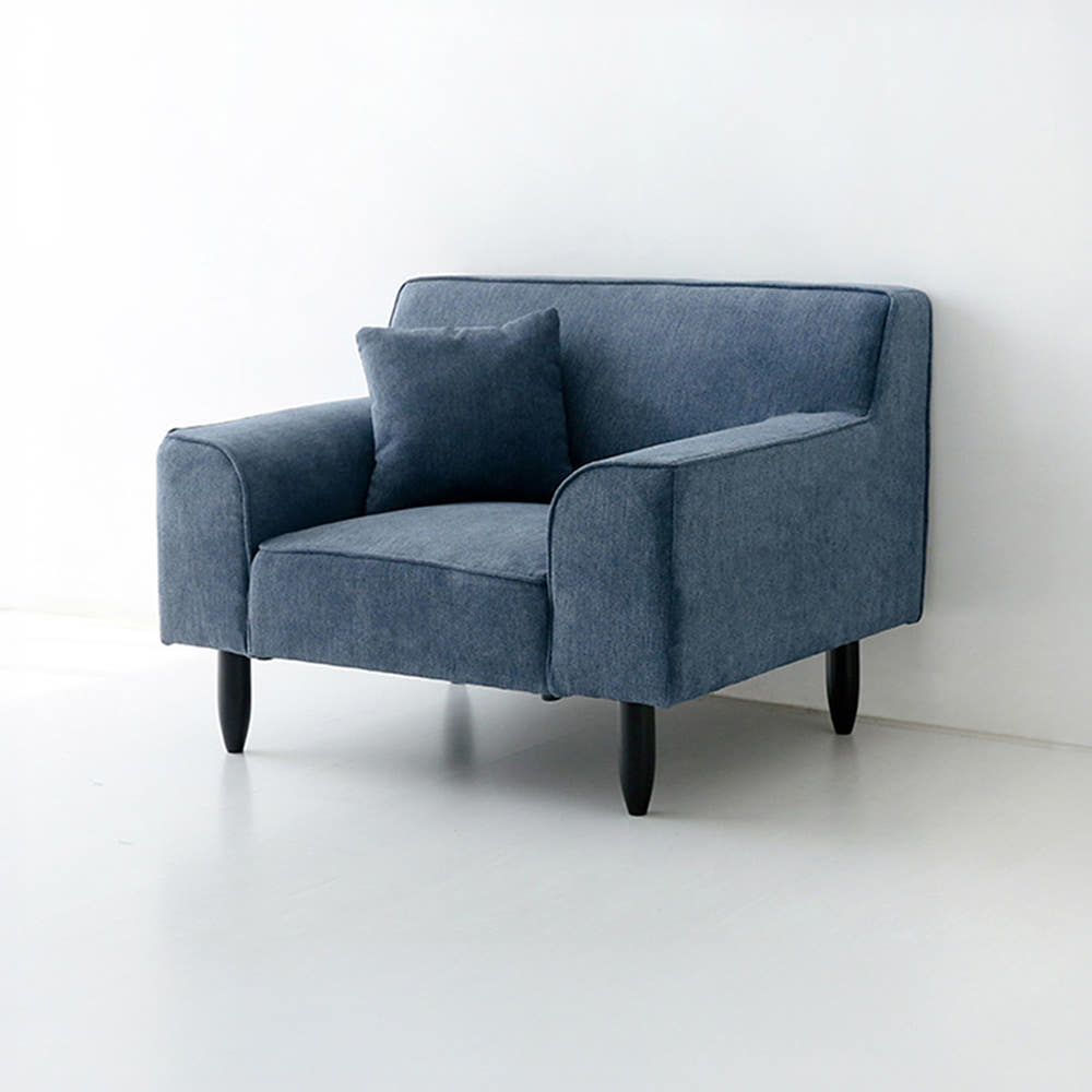 티볼리 소파 1인 1645 스툴미포함, 패브릭 다크블루 2977.4139, 1인용