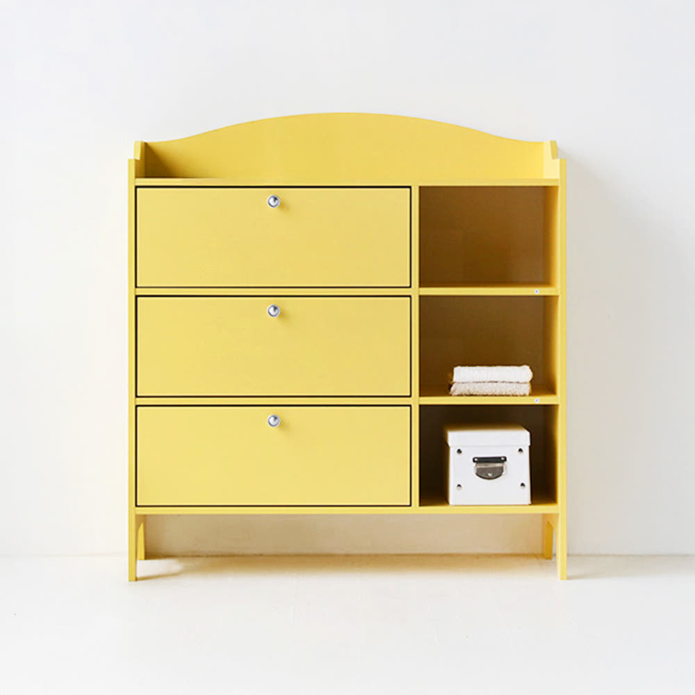 PIPAN 수납장 KS1007STB 1000x420x1080mm, 3단, 화이트 8447.5363 - 상세 이미지 3