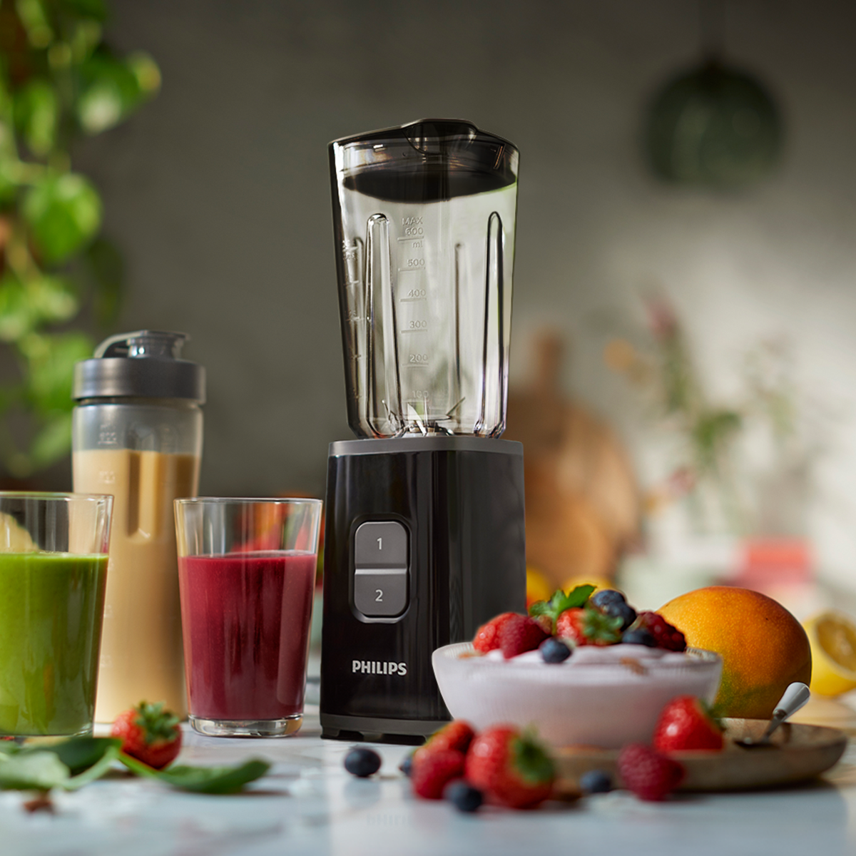필립스 미니 소형 블렌더/믹서기 텀블러 다지기 추가 구성 HR2603/90