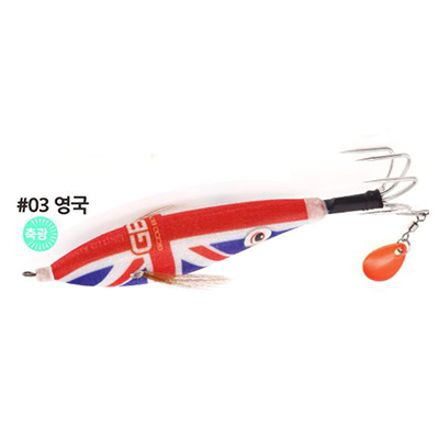 굿보이 GB 타코마루 블레이드 래틀 에기 TE-23 문어 쭈꾸미 갑오징어 03영국, 13cm - 메인 이미지