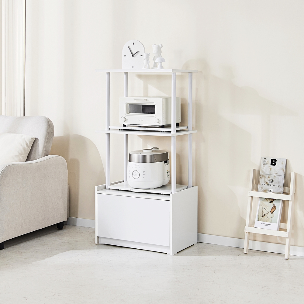 미넬로 렌지대수납장 밥솥선반 밥솥레일 전자렌지 다이 거치대