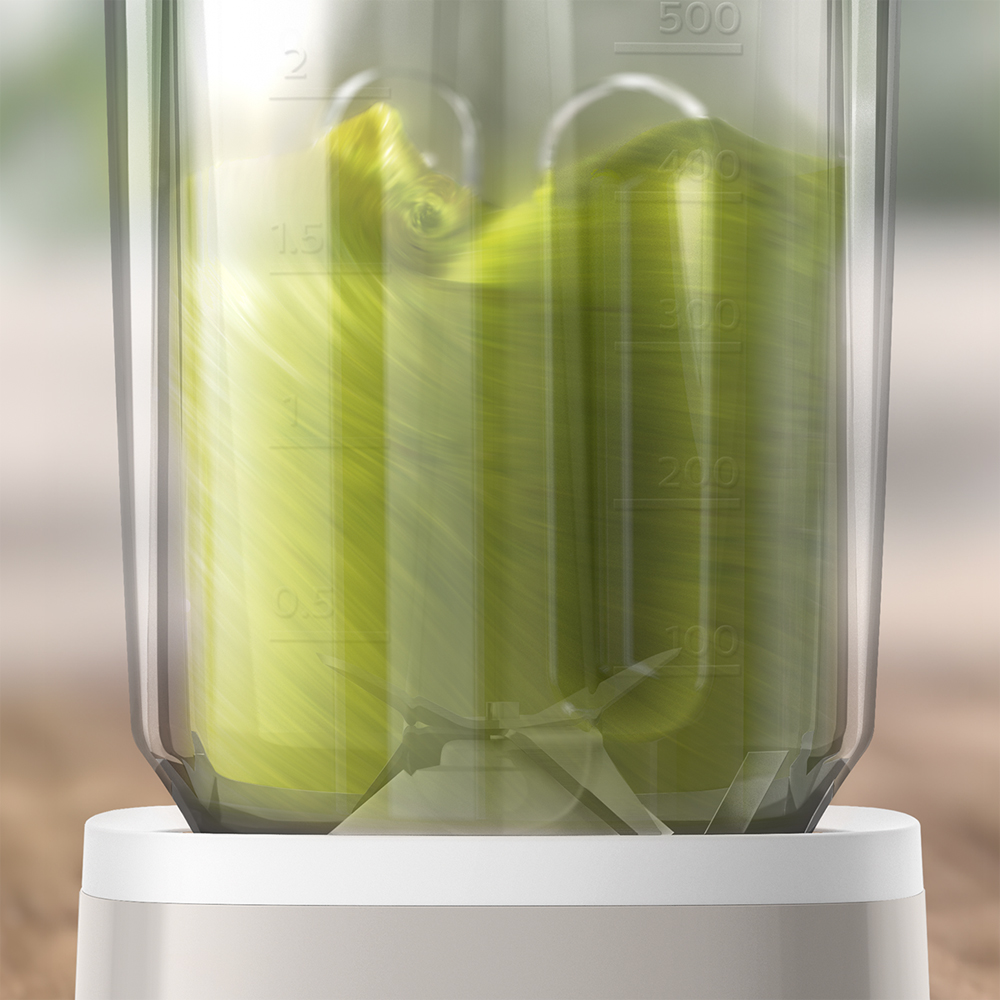 필립스 미니 블렌더/믹서기 화이트 텀블러 구성 HR2602/10