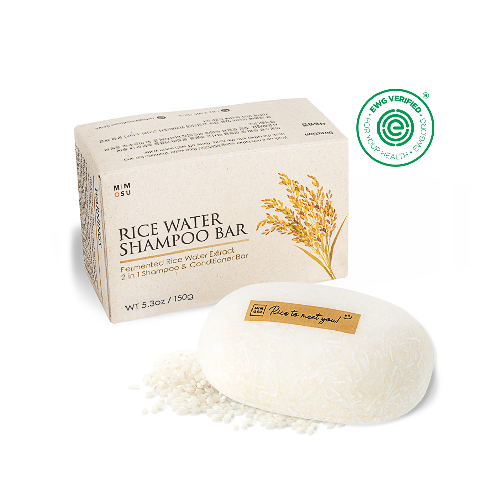 미모수 라이스워터 샴푸바 - 두피 각질 제거 저자극 고체샴푸