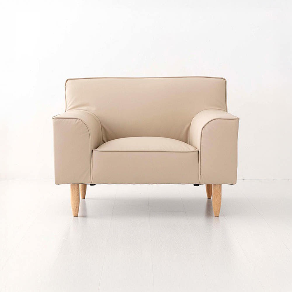 티볼리 소파 1인 1645 PU 카멜베이지 2304.4719, 1인용