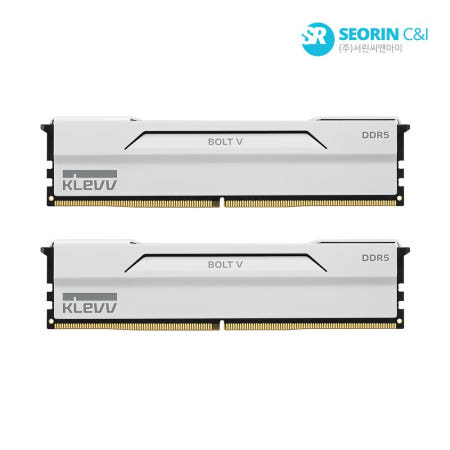 에센코어 클레브 DDR5-6000 CL30 BOLT V 32GB, 화이트, 2개
