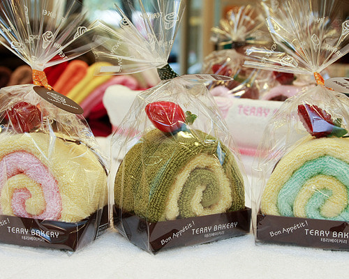 송월타올 테리베이커리 롤조각케익 수건 30수 - 상품 이미지