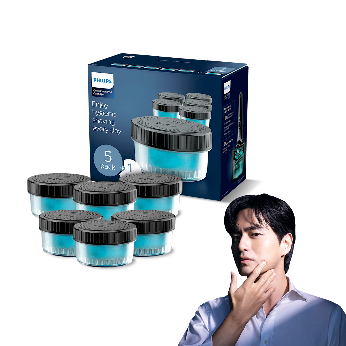 필립스 면도기 세정액 세척액 6개입 CC16/51