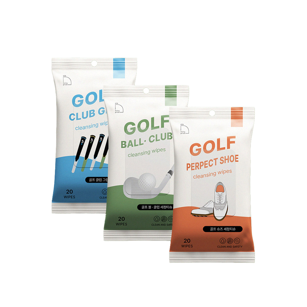 리빙프라이즈 골프채 클리너 한국생산 그립 세척 골프공 골프화 볼 클럽 수건 청소 관리 용품