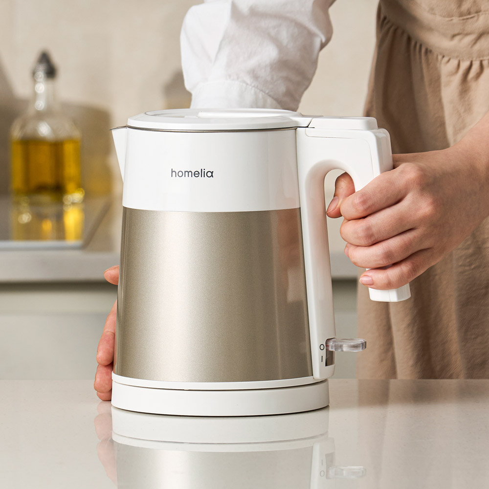 전기포트 커피 무선 티포트 스텐 전기 주전자 통주물 1L