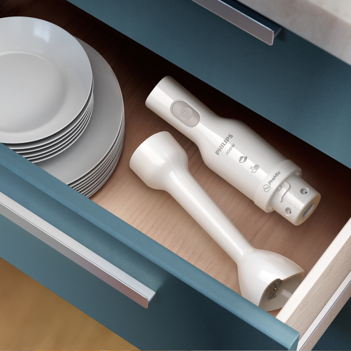 필립스 3000 시리즈 핸드블렌더 비커 구성 HR2520/00 화이트