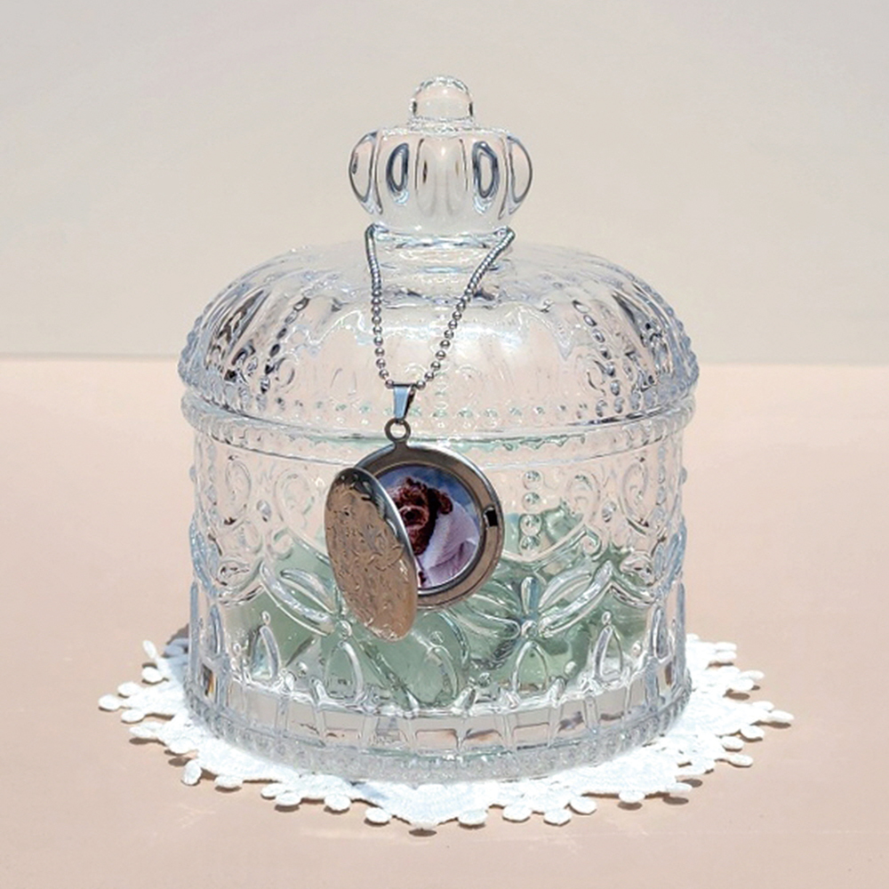 NEW 스톤함 19 세트 팬던트 레이스매트 포함 강아지 고양이 메모리얼 스톤 보관