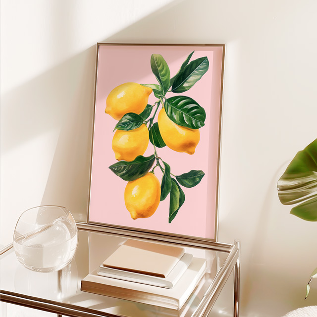 레몬 LEMON 그림 캔버스 포스터 대형 거실 현관 카페 주방 인테리어 집들이선물 - 상세 이미지 5