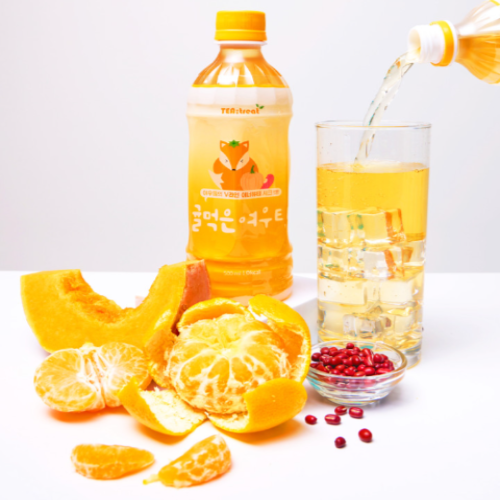 티트리트 여우티 호박팥귤차 페트 500mL, 24개 이미지 6