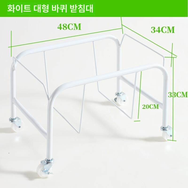 마트 장바구니 받침대 거치대 프레임 선반 쇼핑 카트 화이트 소형 이미지 8