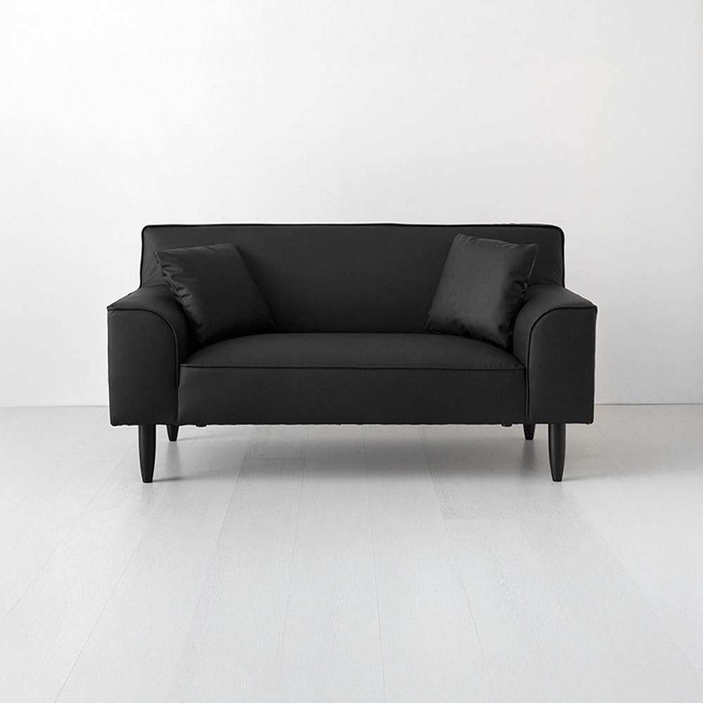 티볼리 소파 2인 1645 스툴미포함, 블랙 8514.4792, 2인용