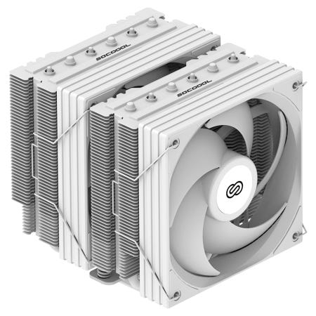 3RSYS Socoool RC1400N Quiet 쌍철봉 듀얼타워 공랭 CPU 쿨러 (화이트)