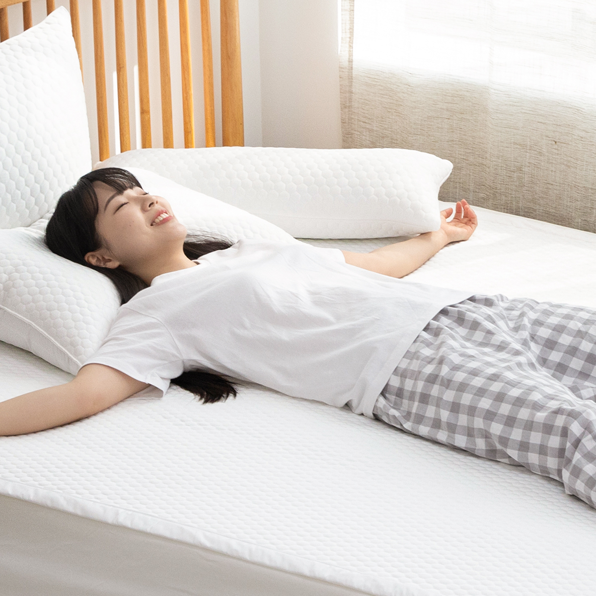 콜드맥스 듀라론2.0 냉각 냉감패드 고정밴드 화이트, SS(슈퍼싱글)