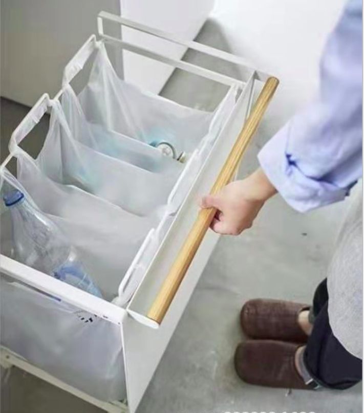 분리수거함 접이식 다용도 쓰레기통 세탁 수건 가정용 휴지통 대용량 거치대 스탠드 사무실 이미지 6