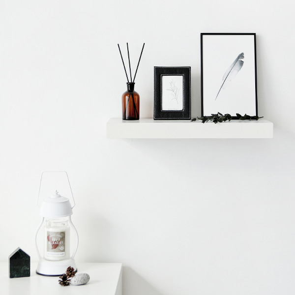 ENKEL 벽선반 59.5x26x5 595x260x50mm, 1단, 화이트 8324.9383 - 메인 이미지
