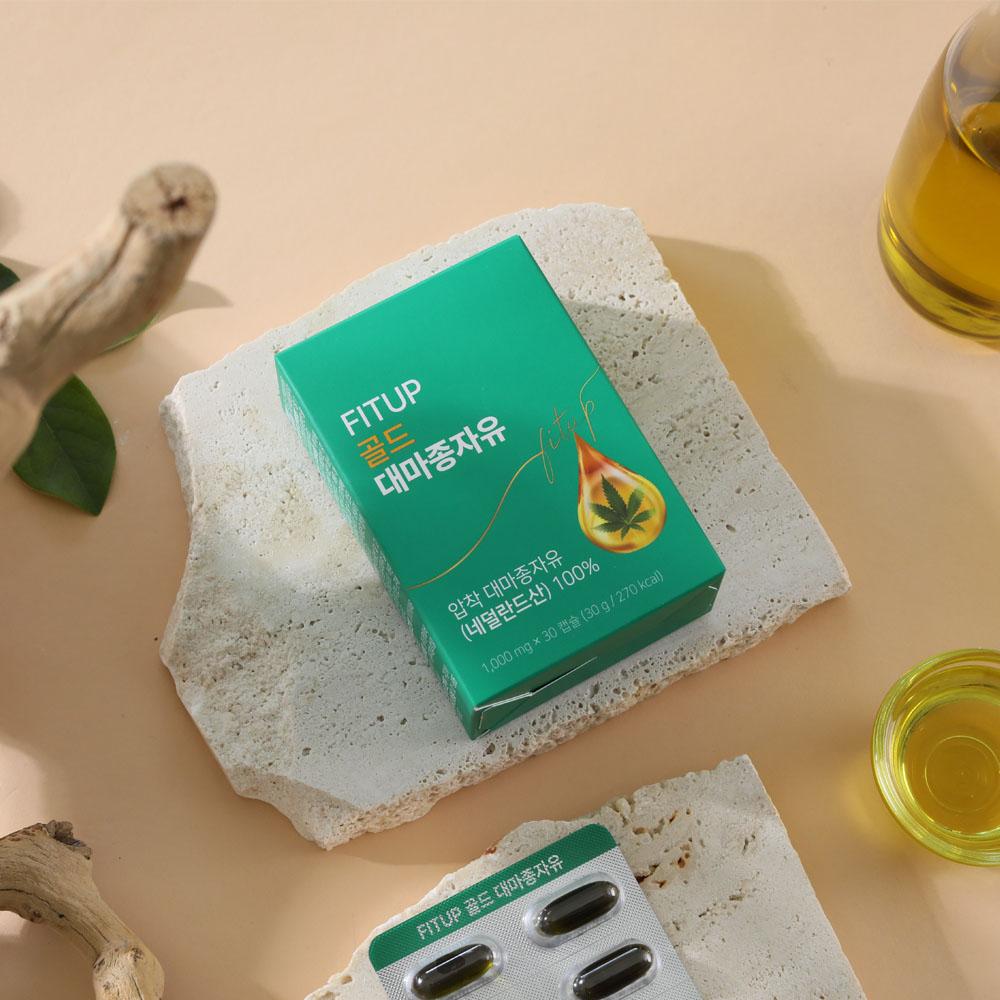 핏업 대마종자유 냉압착 햄프씨드오일 효능 유기농 대마유 식물성 오메가 30캡슐, 1개 - 상세 이미지 4