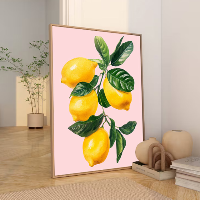 레몬 LEMON 그림 캔버스 포스터 대형 거실 현관 카페 주방 인테리어 집들이선물 이미지 6