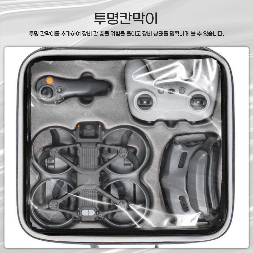 DJI 미니4프로 아바타2 듀얼 드론 가방 휴대용 보호 숄더 크로스 백 - 상세 이미지 2
