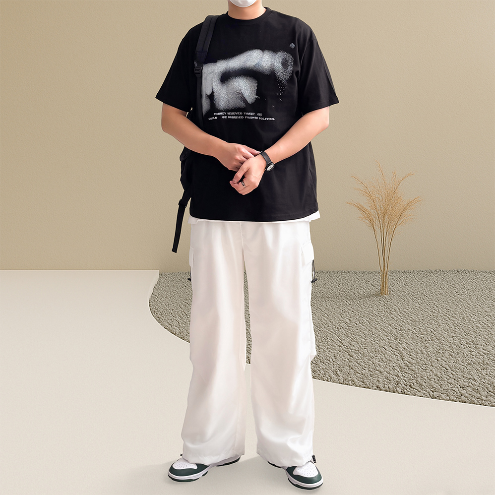 1+1 파라슈트팬츠 남자카고팬츠 여름조거팬츠 - 상세 이미지 2