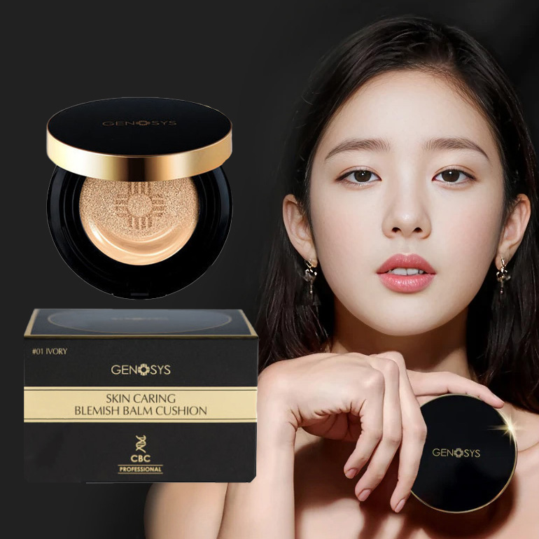 제노시스 블레미쉬밤 커버력좋은 쿠션파데 승무원 촉촉한 물광 비비 쿠션 팩트 본품+리필 - 상품 이미지