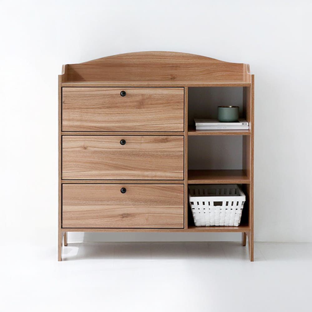PIPAN 수납장 KS1007STB 1000x420x1080mm, 3단, 화이트 8447.5363 - 상세 이미지 2