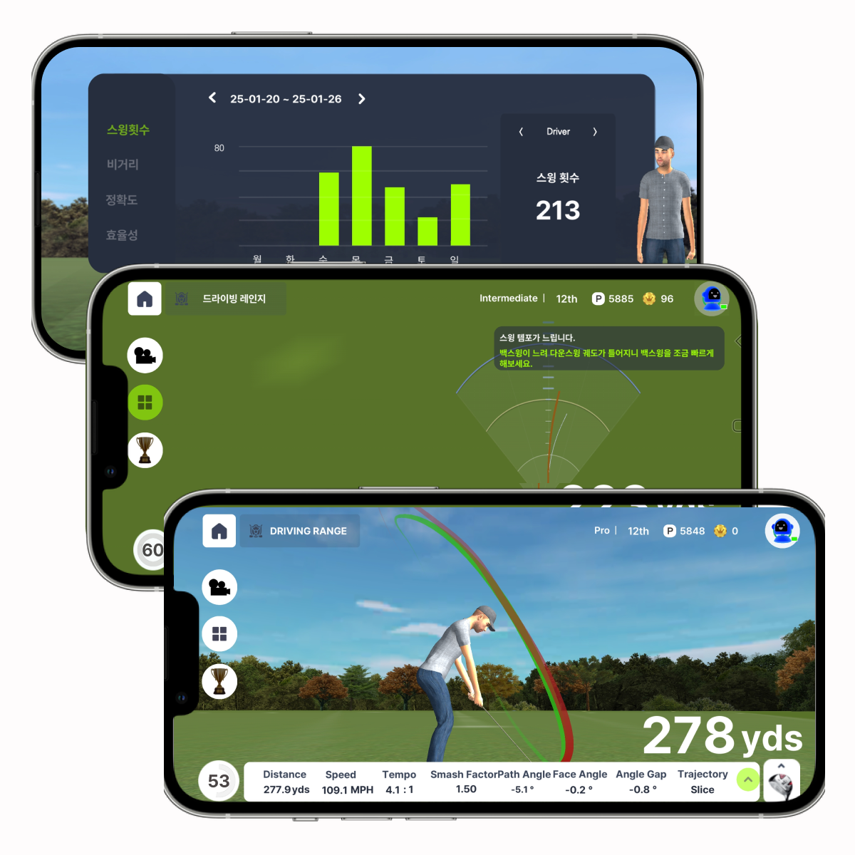 SMARTGOLF AIX, 스마트골프, 가정용 골프 스윙연습기, AI 스윙 분석 코칭 - 상세 이미지 5